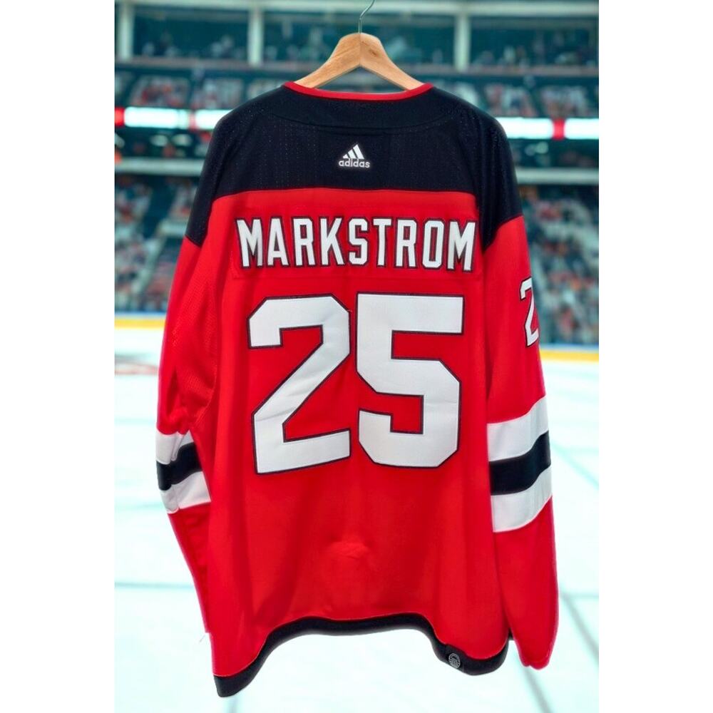 New Jersey Devils Jacob Markstrom #25 Adidas Authentic Jersey Sz 60 3XL NWOT - Picture 7 of 12